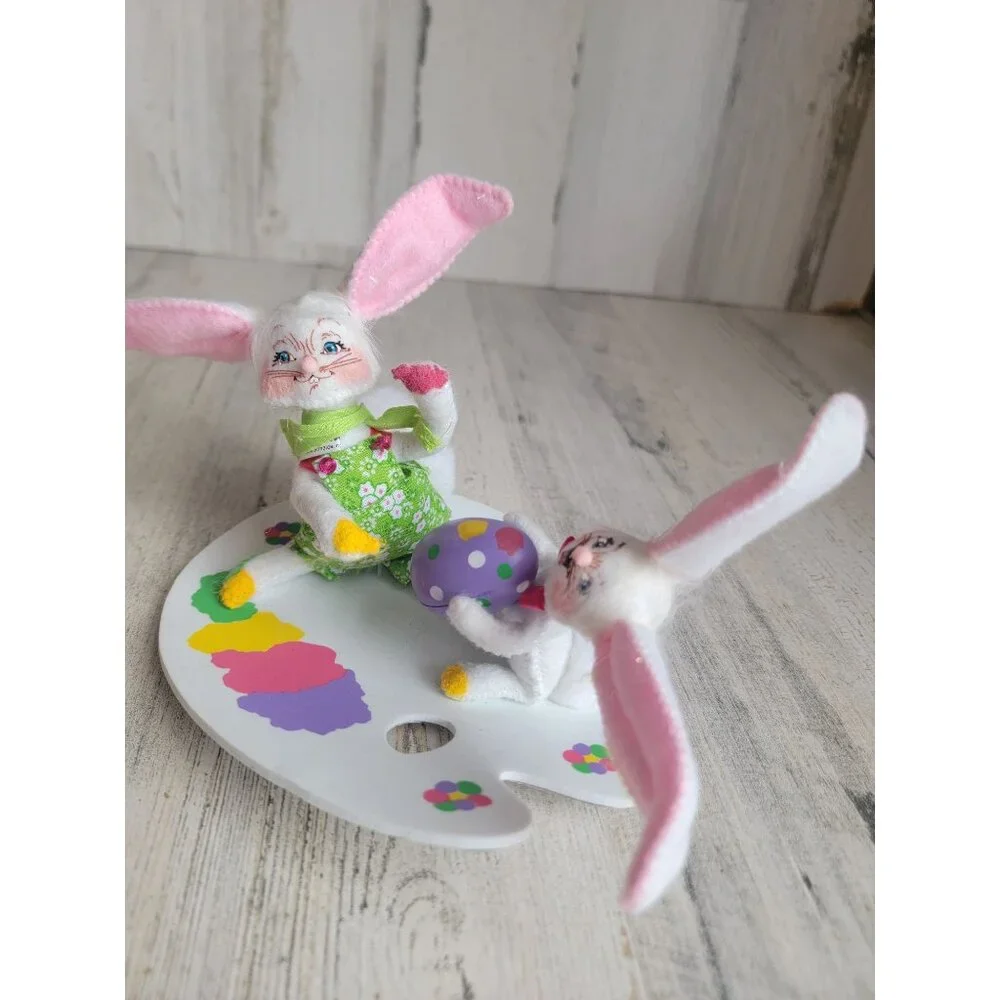 Annalee Easter egg painting bunny‎ Pals spring decor